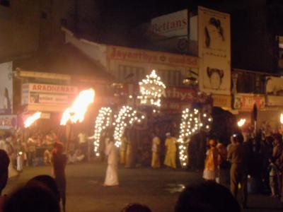 2011年8月タイ-スリランカ旅行スリランカ前半6日キャンディペラヘラ祭り仏歯を運ぶゾウ