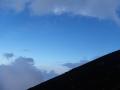 富士山と月20100818s