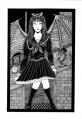蝙蝠翼型暗黒貴族様式のセーラー服を纏った吸血女子高校生s